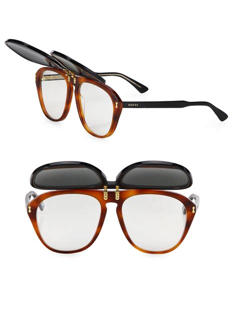 mens gucci flip up glasses|gucci designer glasses for men.